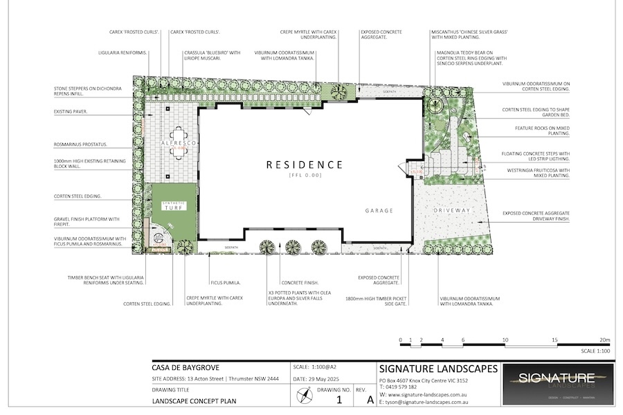 landscape design Port macquarie - bay grove - www.signature landscapes.com.au