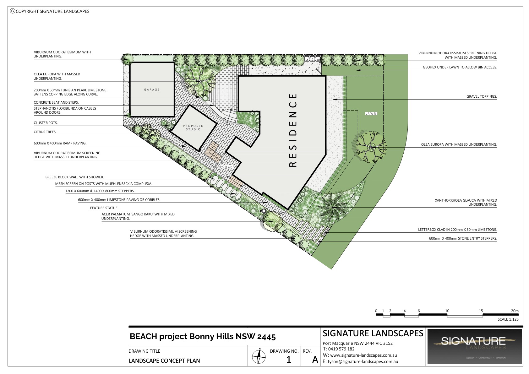 landscape design Bonny Hills mod north coast www.signature-landscapes.comau