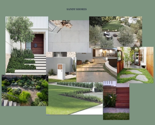 landscape designer Port Macquarie - mood board Sandy shores - www.signature-landscapes.com.au