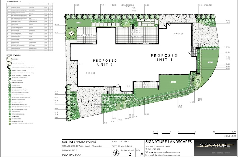 Landscape design Port Macquarie - Rob Tate Family Homes display home Landscape design Port Macquarie - Rob Tate Family Homes display home