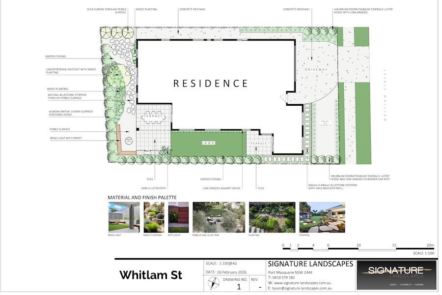 Landscape design Port Macquarie - Whitlam St- www.signature-landscapes.com.au Landscape design Port Macquarie - Whitlam St- www.signature-landscapes.com.au